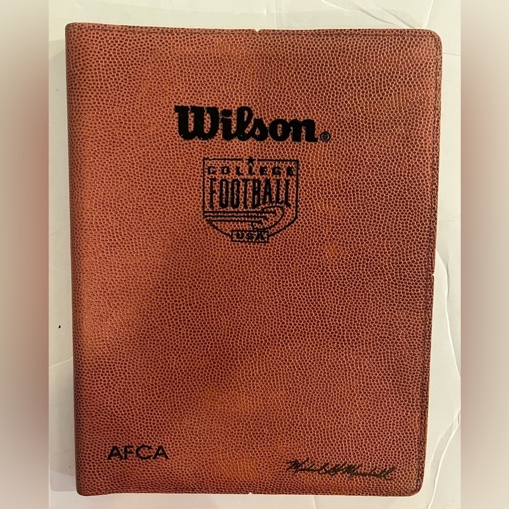Official Wilson College Football Leather Portfolio